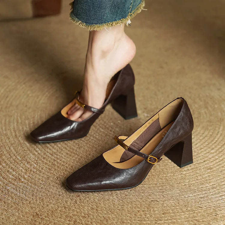 Maela | Scarpe con Tacco in Vera Pelle