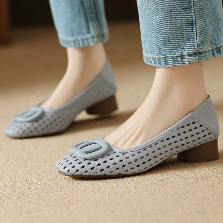 Opium | Ballerine In Pelle Intrecciata