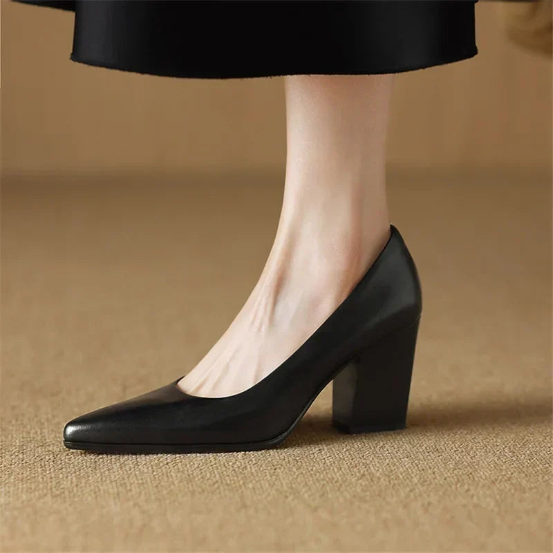 Zella | Scarpe con Tacco in Vera Pelle