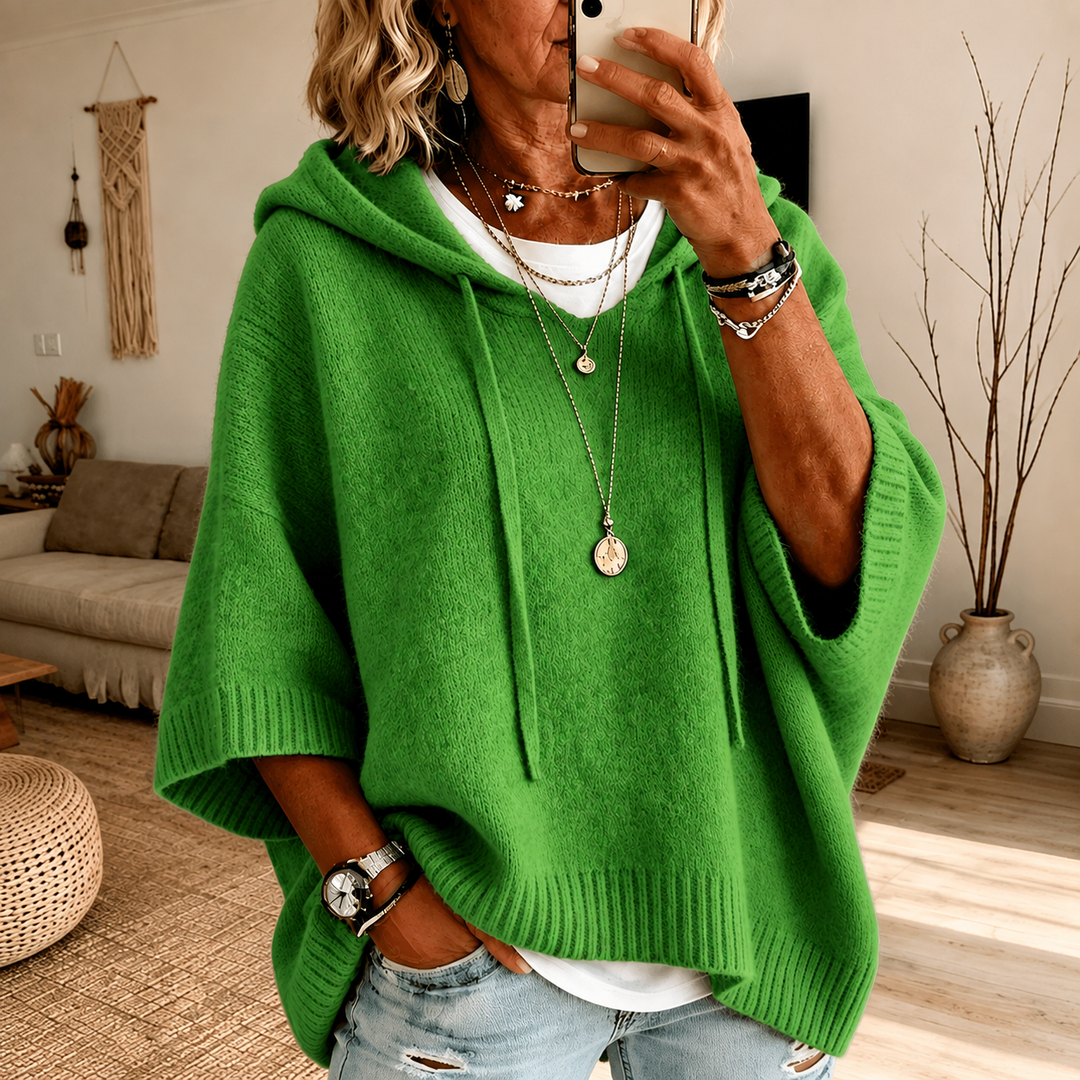 Margaux | Maglione Poncho Verde