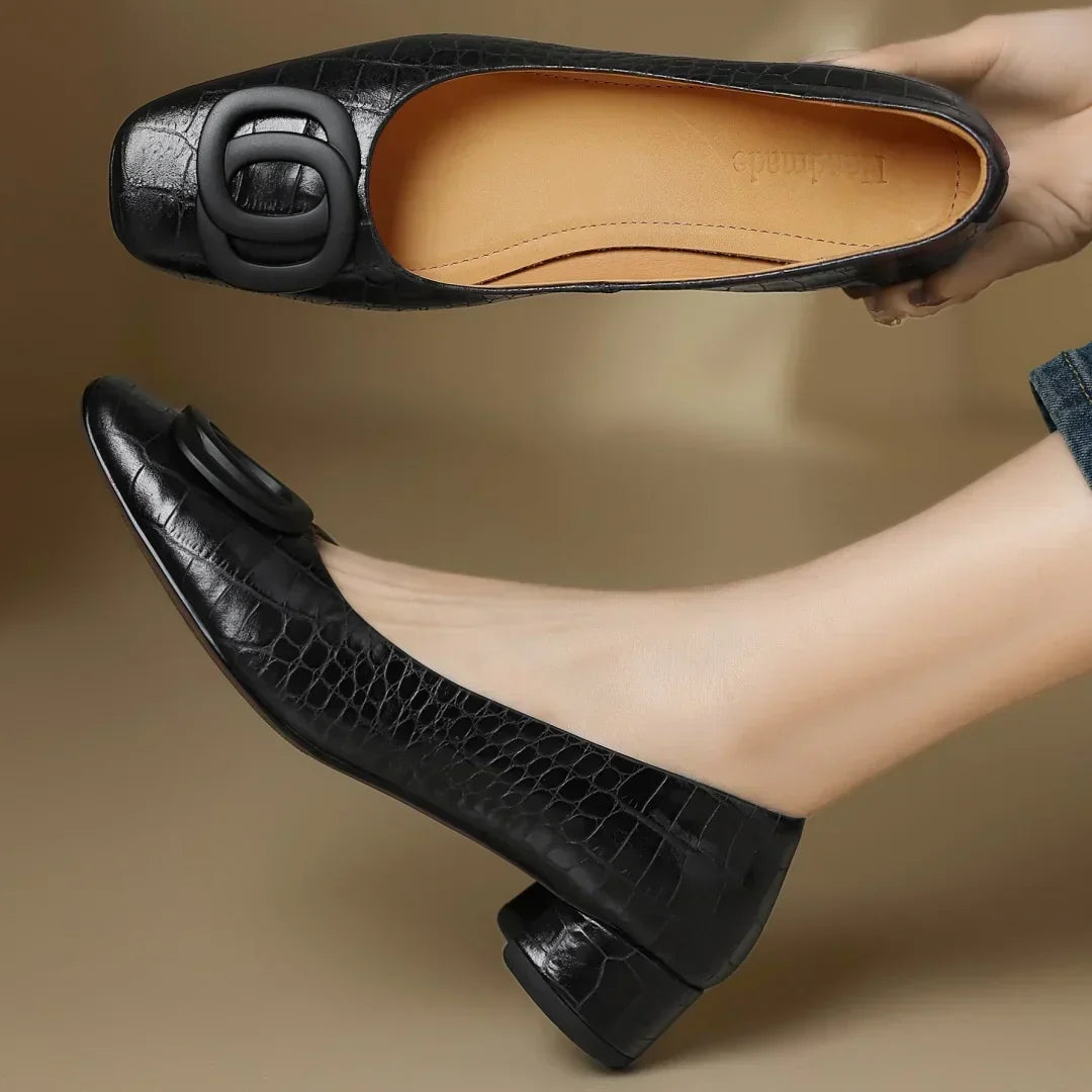 Opium | Ballerine In Pelle Coccodrillo