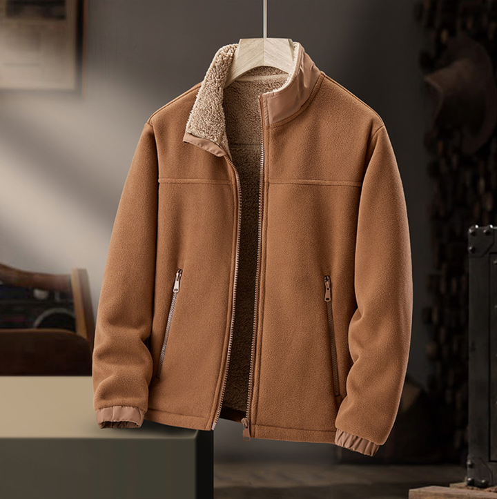 Grayson | Giacca con Zip e Collo in Peluche