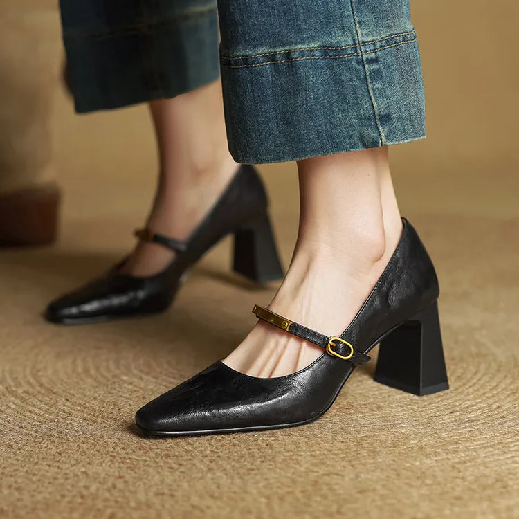 Maela | Scarpe con Tacco in Vera Pelle