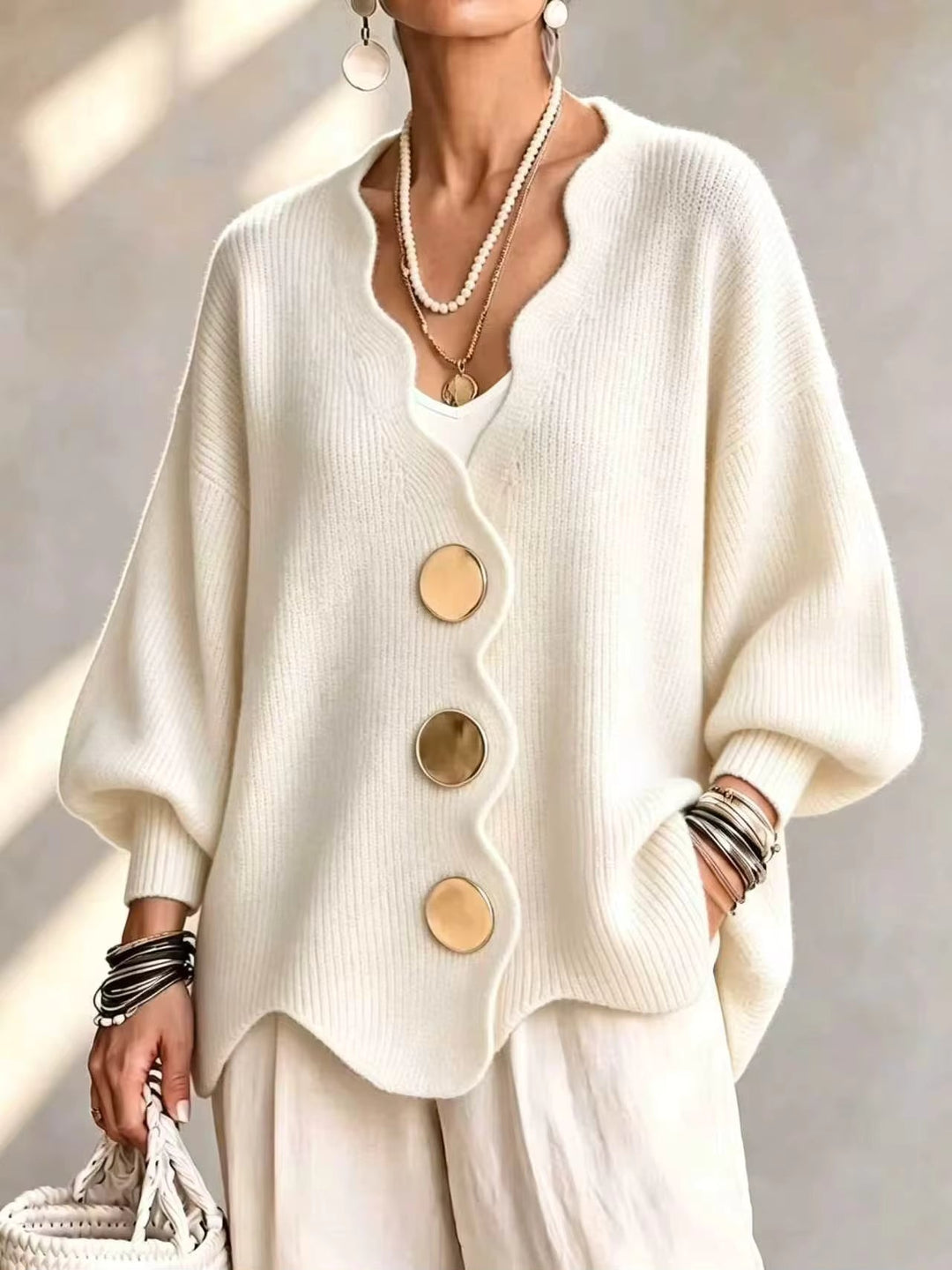 Madison | Cardigan Ampio con Bottoni