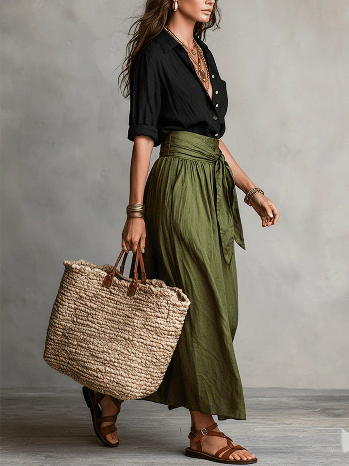 Camilla | Completo Midi Con Vita Annodata
