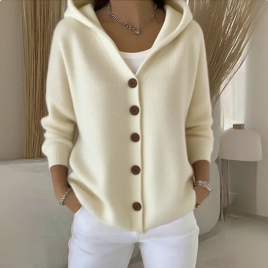 Loretta | Comodo Cardigan a Maniche Lunghe - Beige