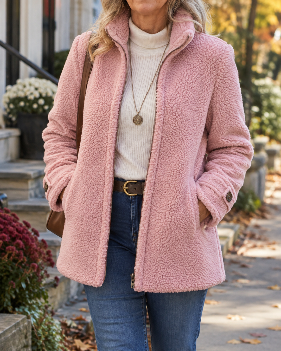 Rebecca | Giacca con Collo Alto e Zip