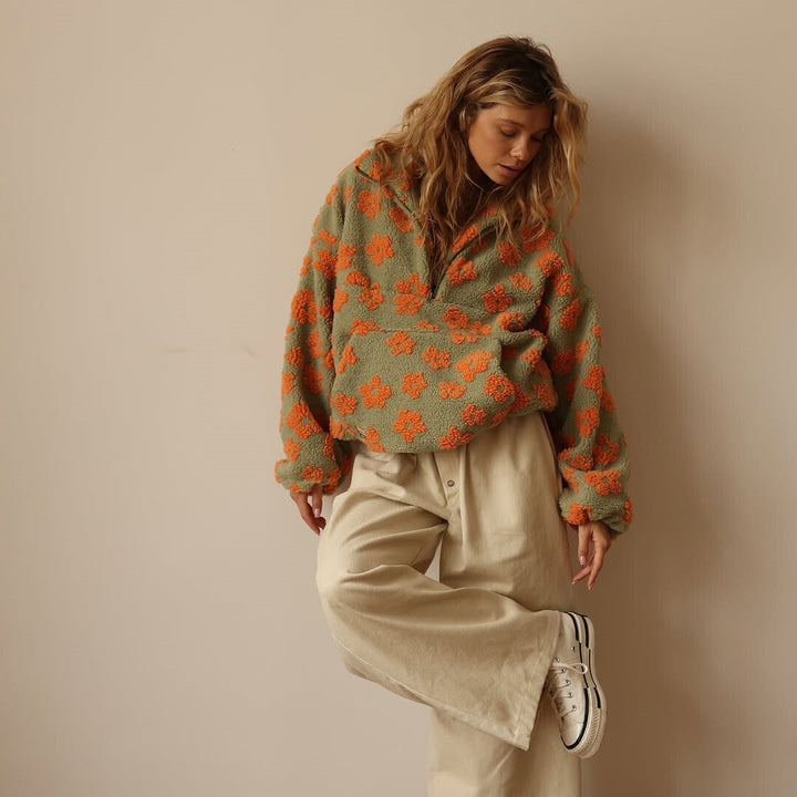 Vittoria | Maglione in Pile Floreale