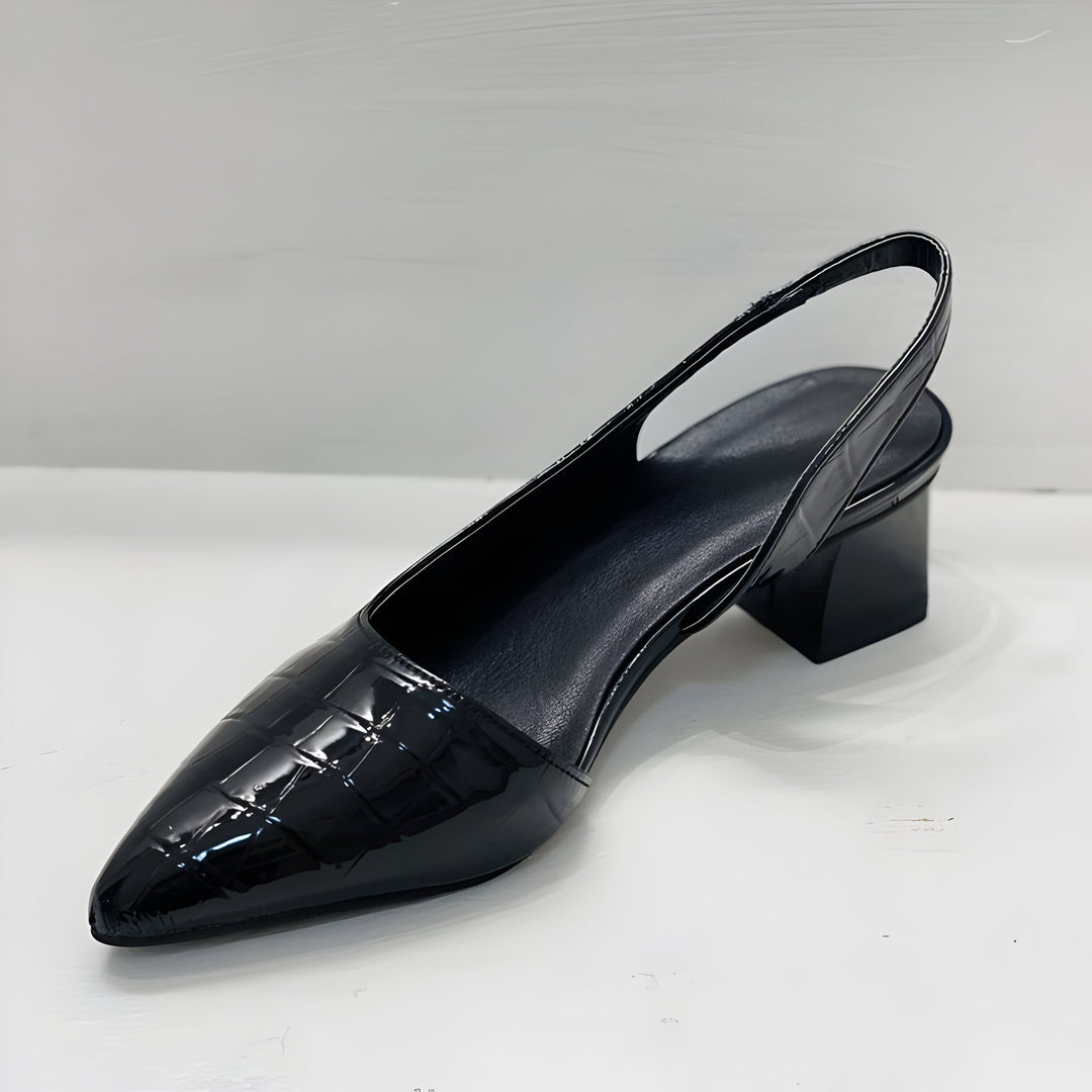 Graziella | Scarpe Con Tacco E Punta Larga - Nero