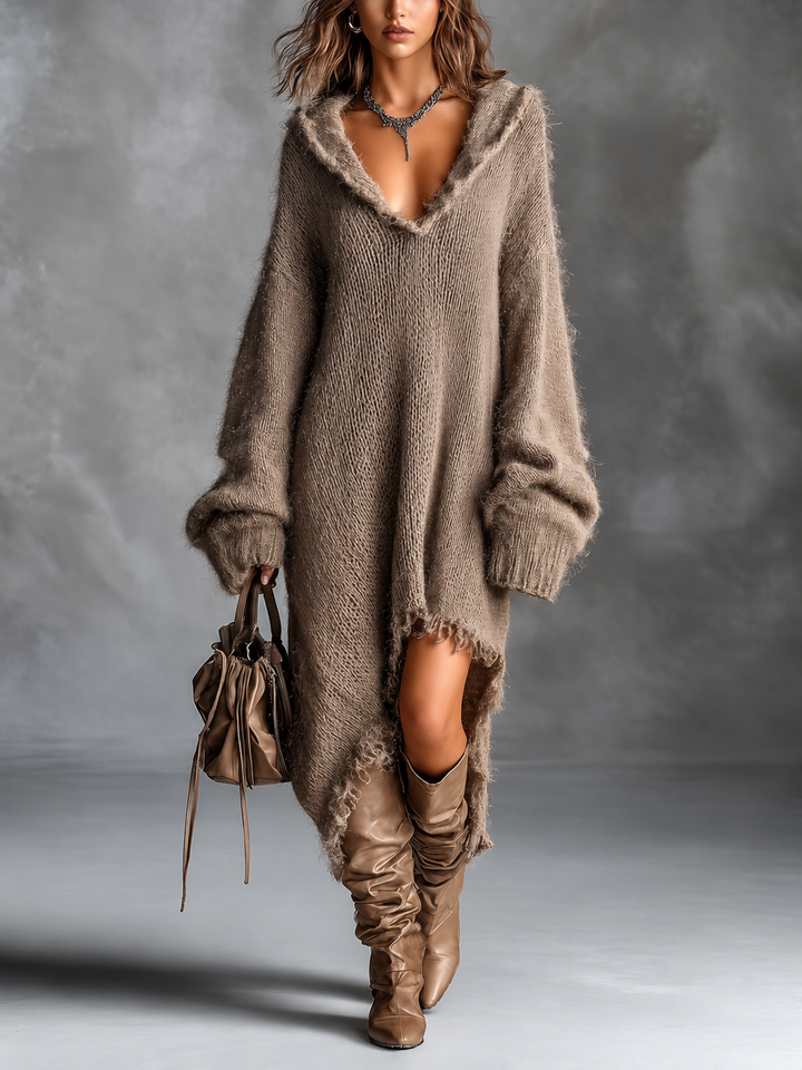 Heather | Vestito Midi con Cappuccio