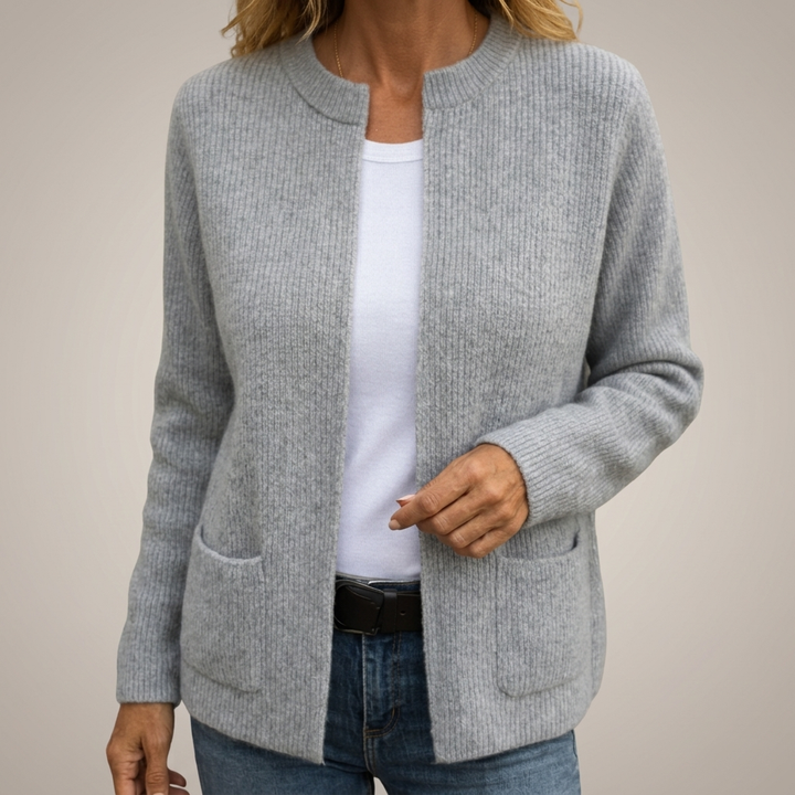 Ornella | Cardigan Morbido e Chic per uno Stile Senza Sforzo - Grigio