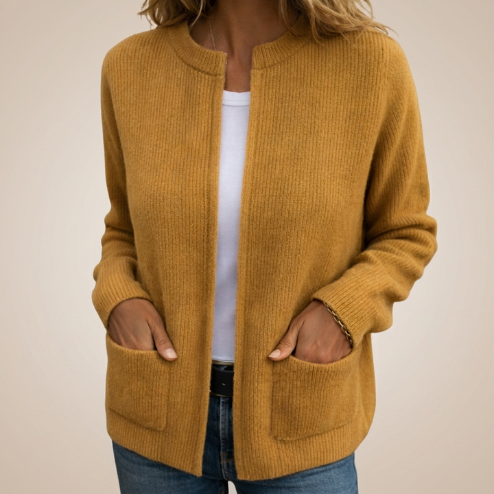 Ornella | Cardigan Morbido e Chic per uno Stile Senza Sforzo - Giallo