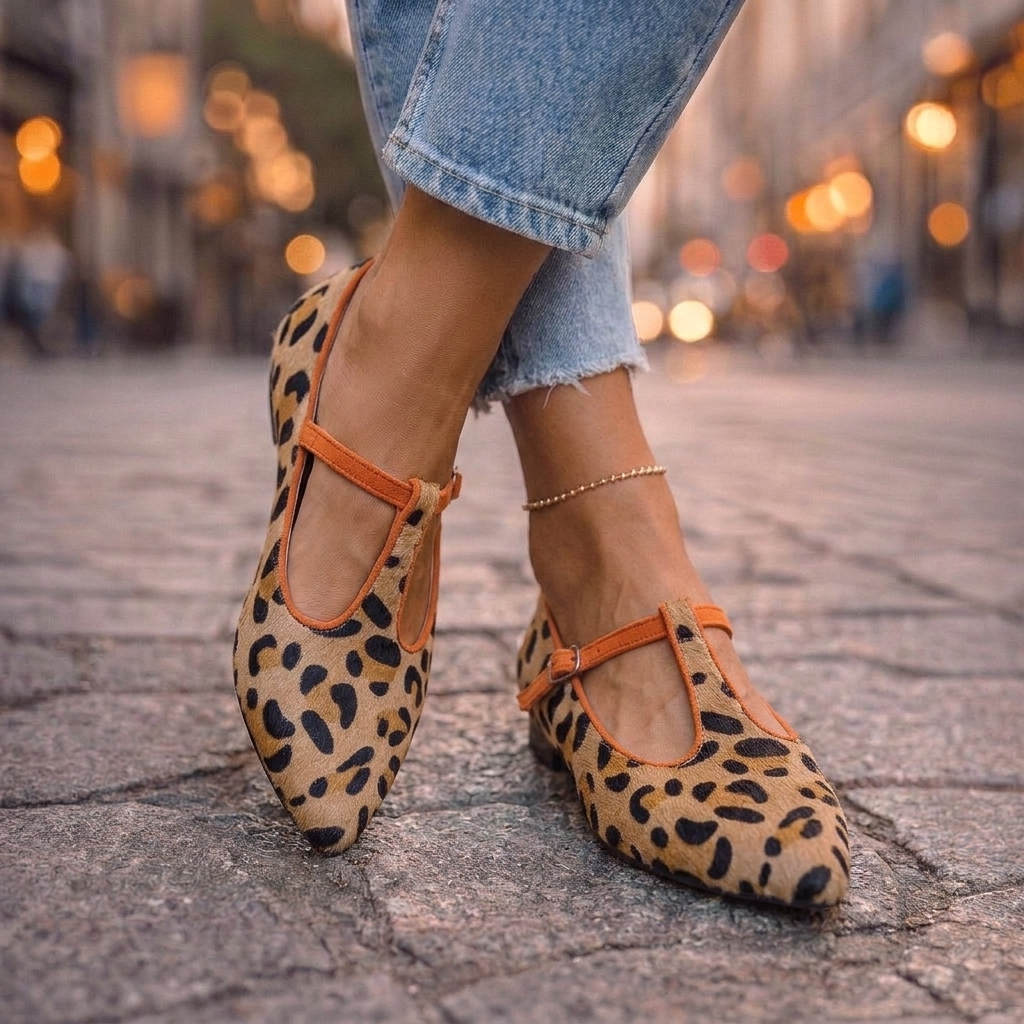 Matilde | Scarpe A Punta Leopardate Con Fibbia