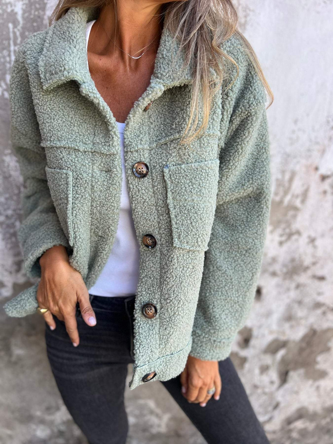 Anita - Cappotto Autunnale Elegante - dettaglio