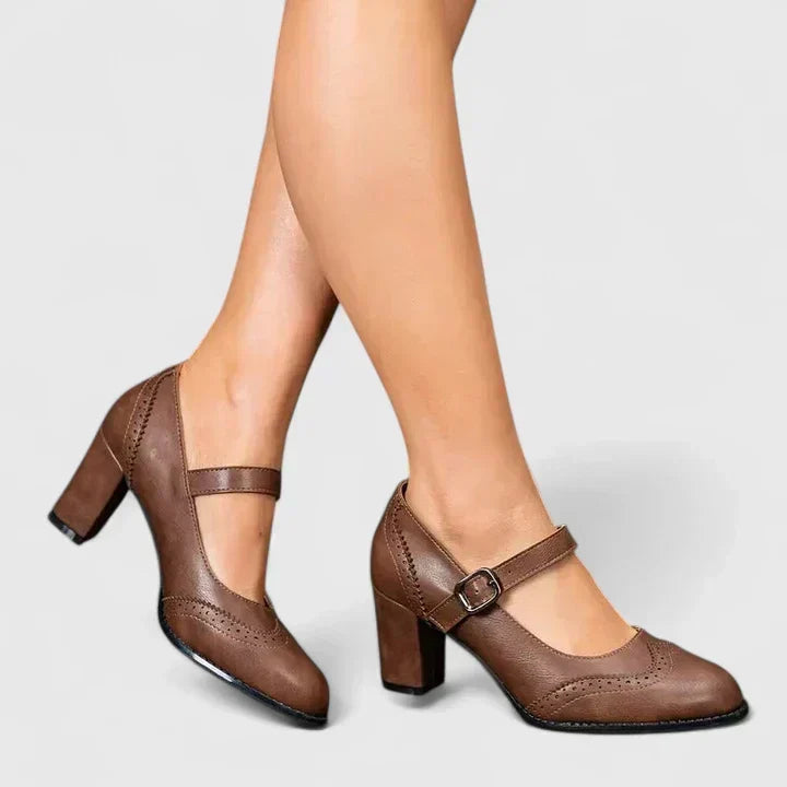 Beatrice | Scarpe Mary Jane con Tacco a Blocco
