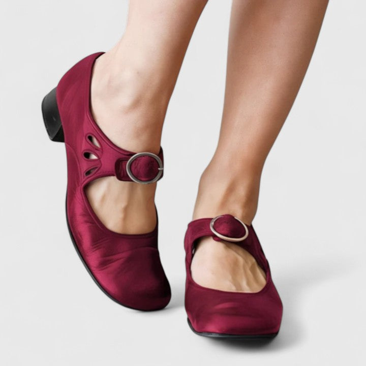 Marissa | Scarpe per Bambini Retro a Fibbia Rotonda Léa