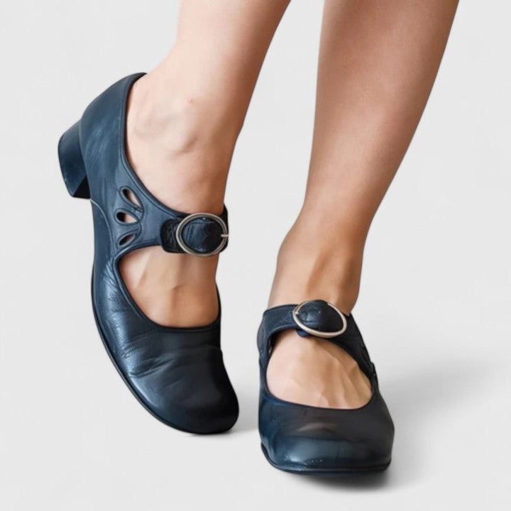Marissa | Scarpe per Bambini Retro a Fibbia Rotonda Léa