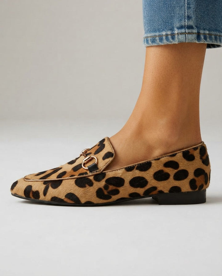 Serena | Mocassini Leopardati con Morsetto