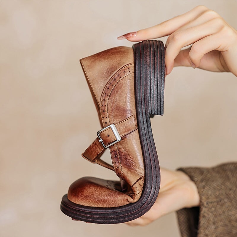 Verda | Ballerine Mary Jane in Pelle Vegana