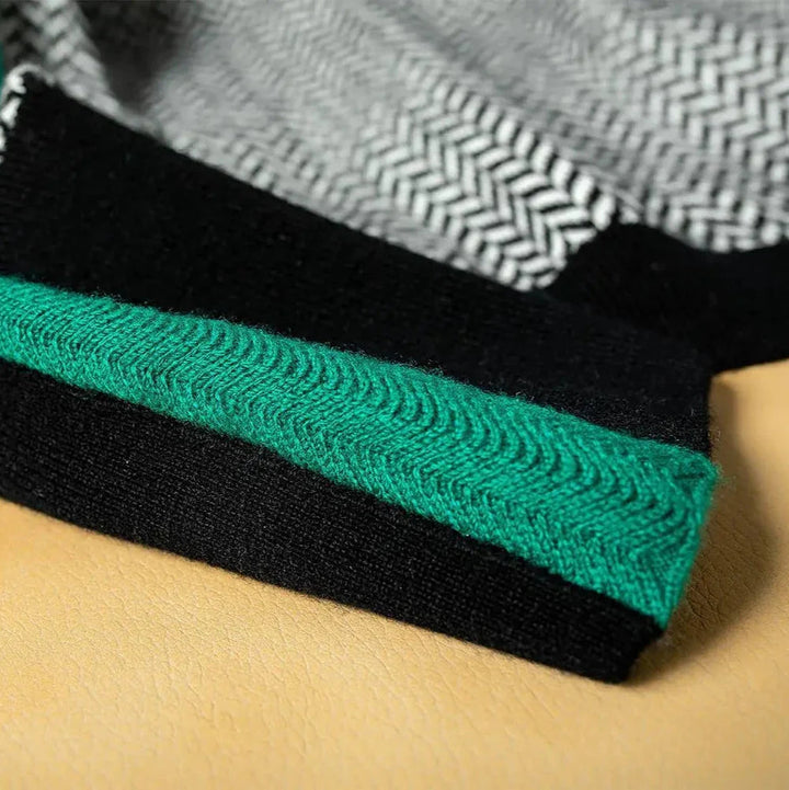Elena | Maglione a Righe - Verde 8
