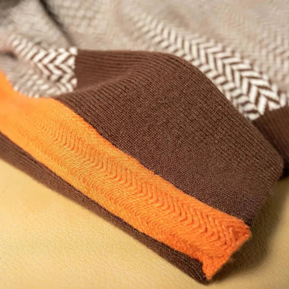 Elena | Maglione a Righe - Arancione 5