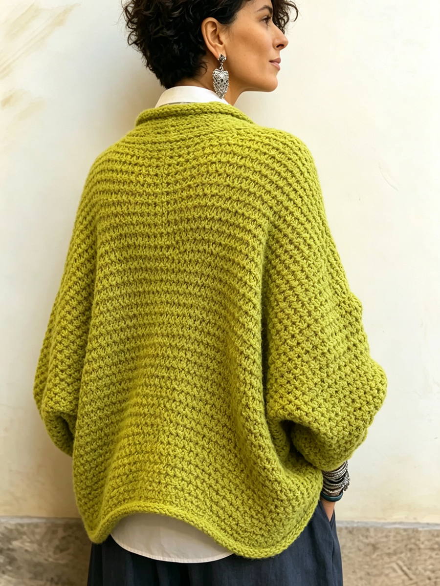 Lorelei | Maglione Incrociato con Maniche a Pipistrello
