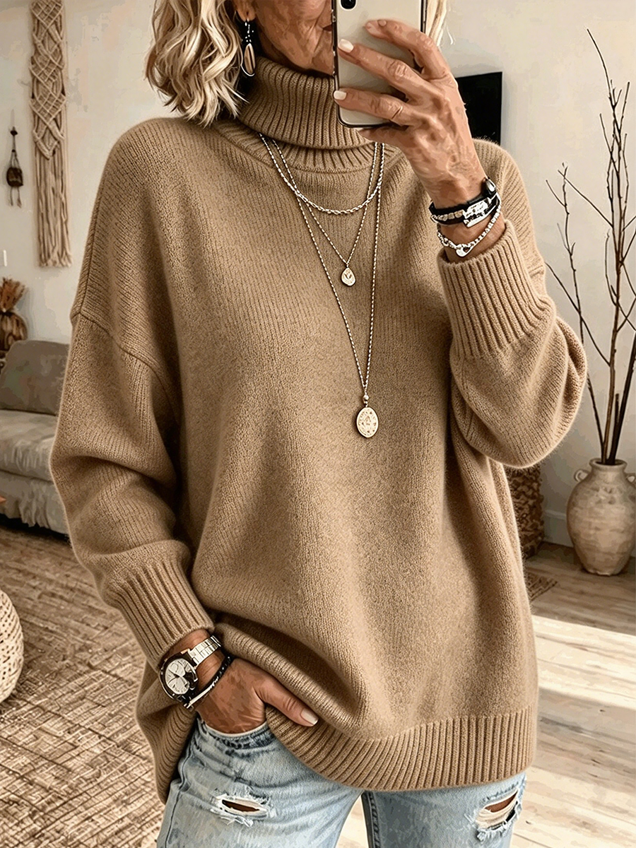 Susannah | Top Morbido a Collo Alto