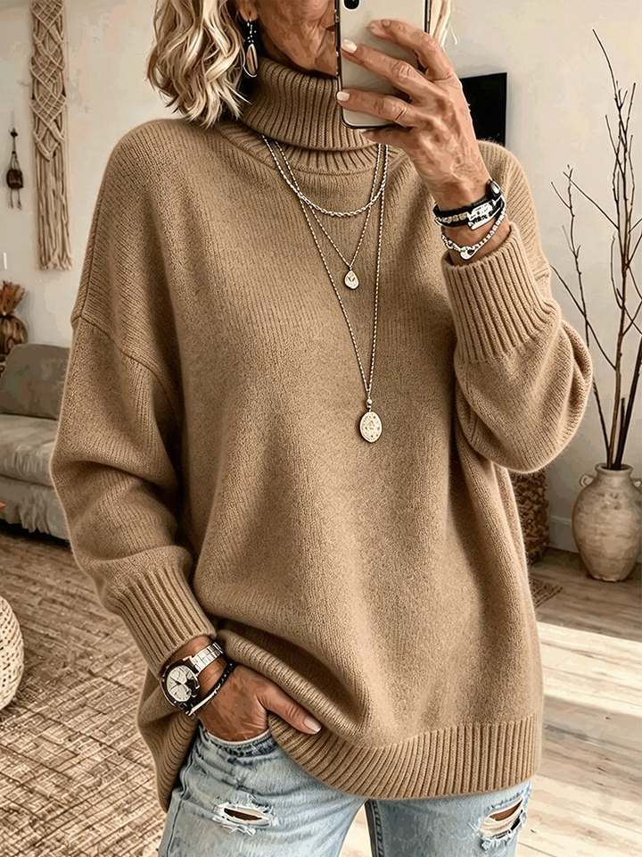 Susannah | Top Morbido a Collo Alto