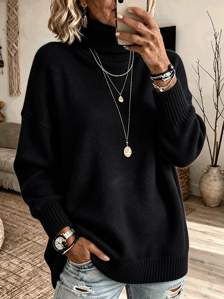 Susannah | Top Morbido a Collo Alto