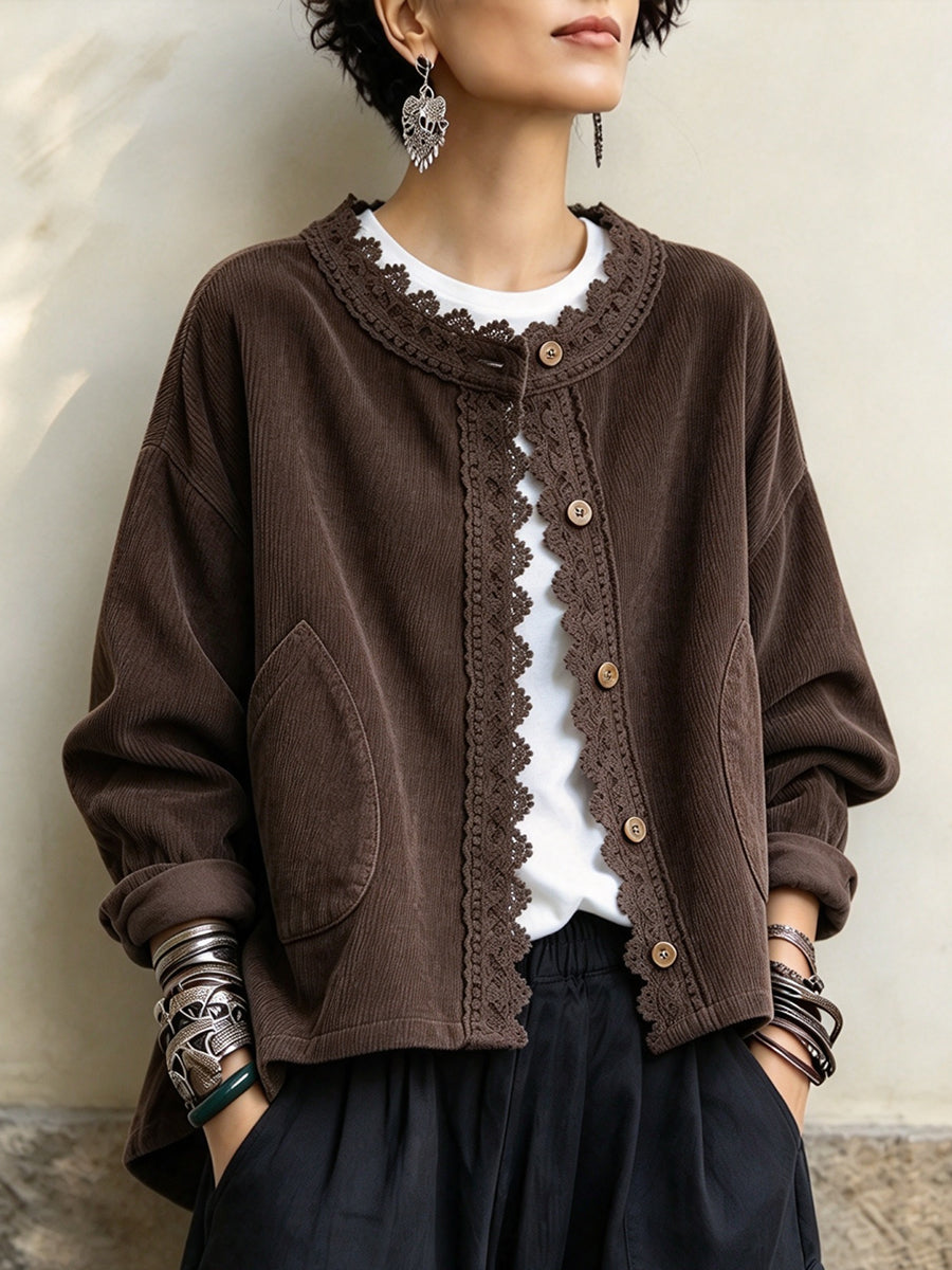 Maeve | Giacca con Bordi in Pizzo