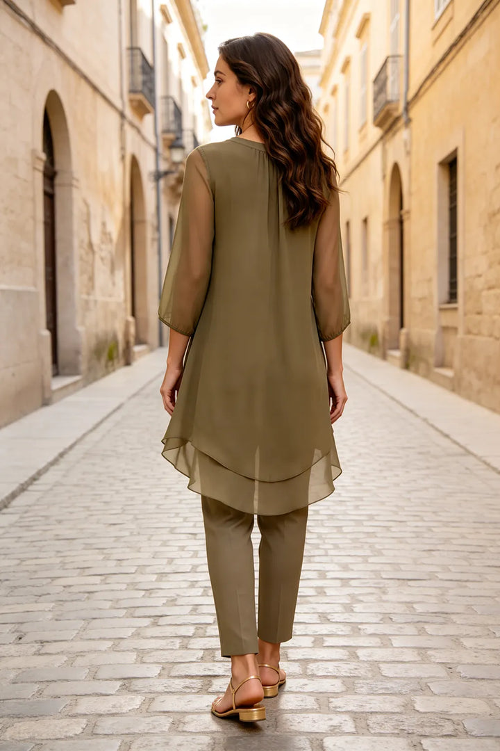 Seraphina | Elegante Completo Con Pantaloni E Sovrapposizione