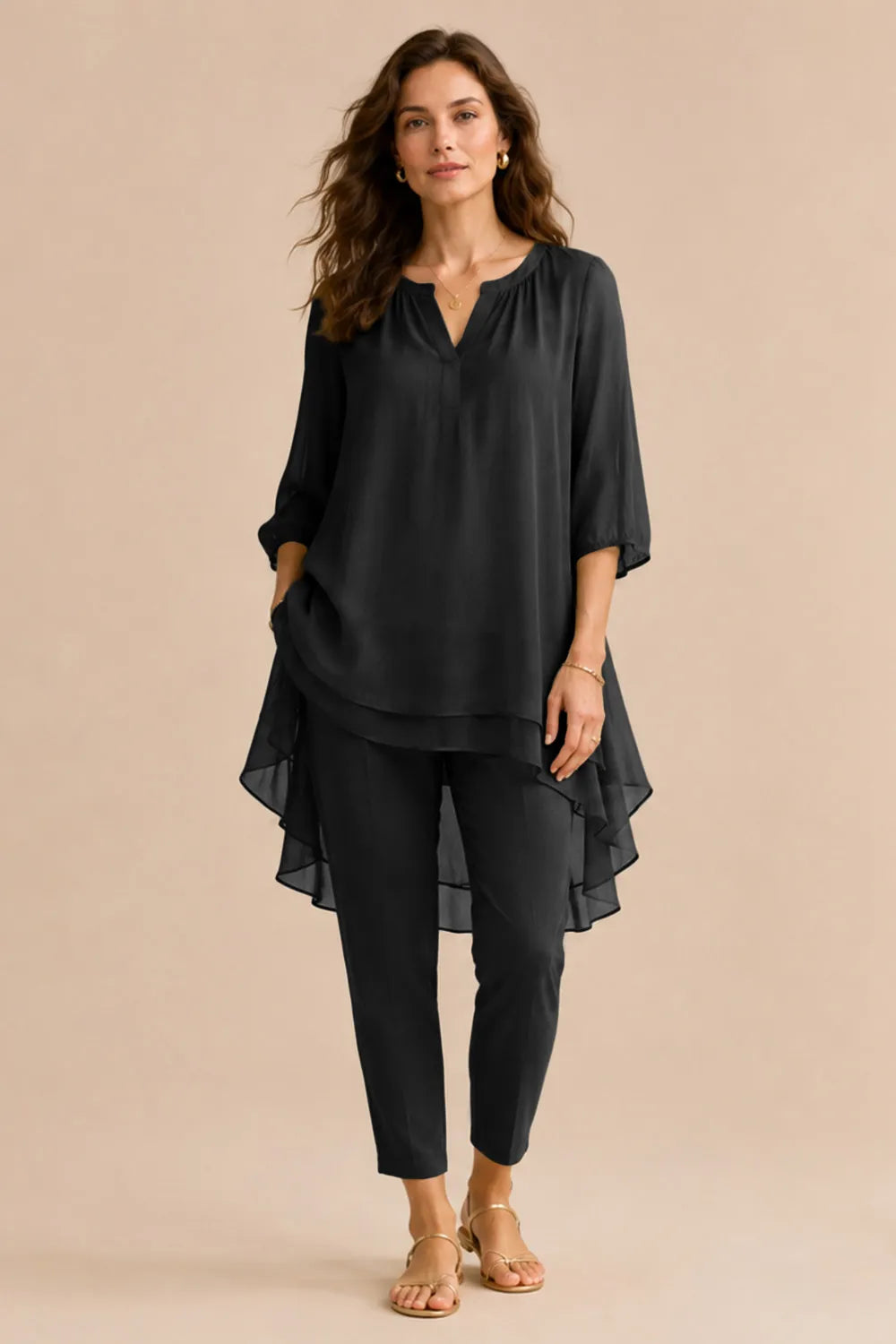 Seraphina | Elegante Completo Con Pantaloni E Sovrapposizione