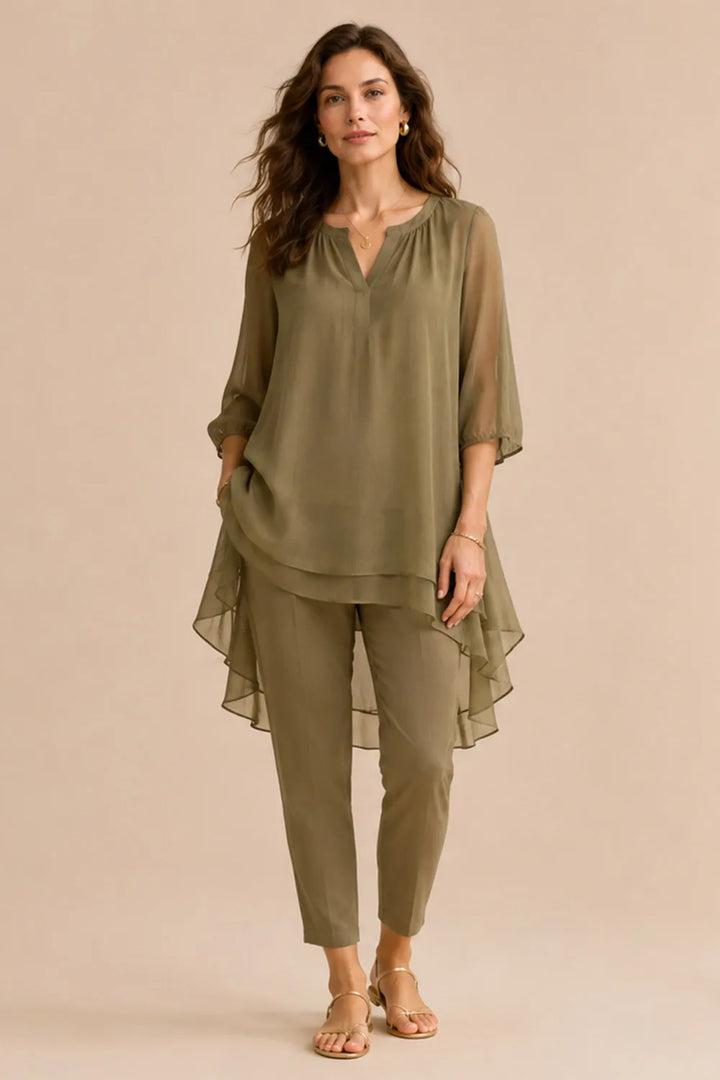 Seraphina | Elegante Completo Con Pantaloni E Sovrapposizione