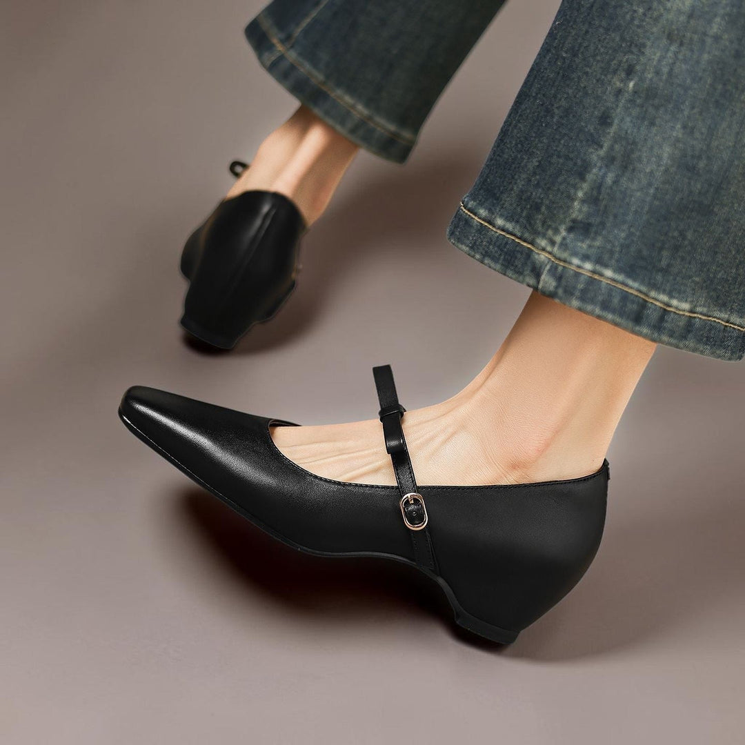 Bryony | Décolleté Mary Jane con Cinturino a Fiocco