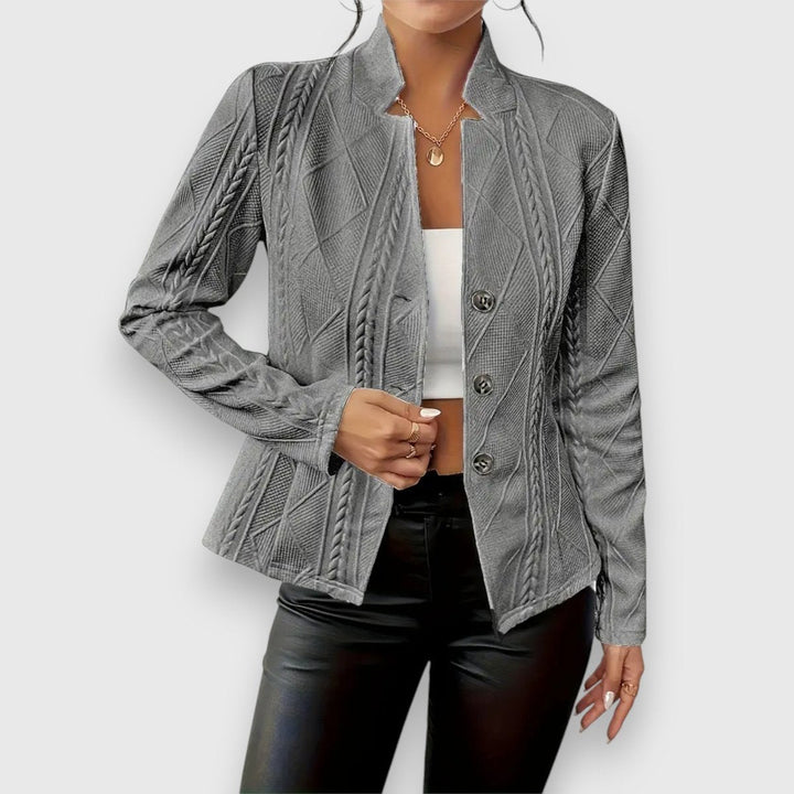 Loretta | Cardigan Texturizzato con Bottoni sul Davanti