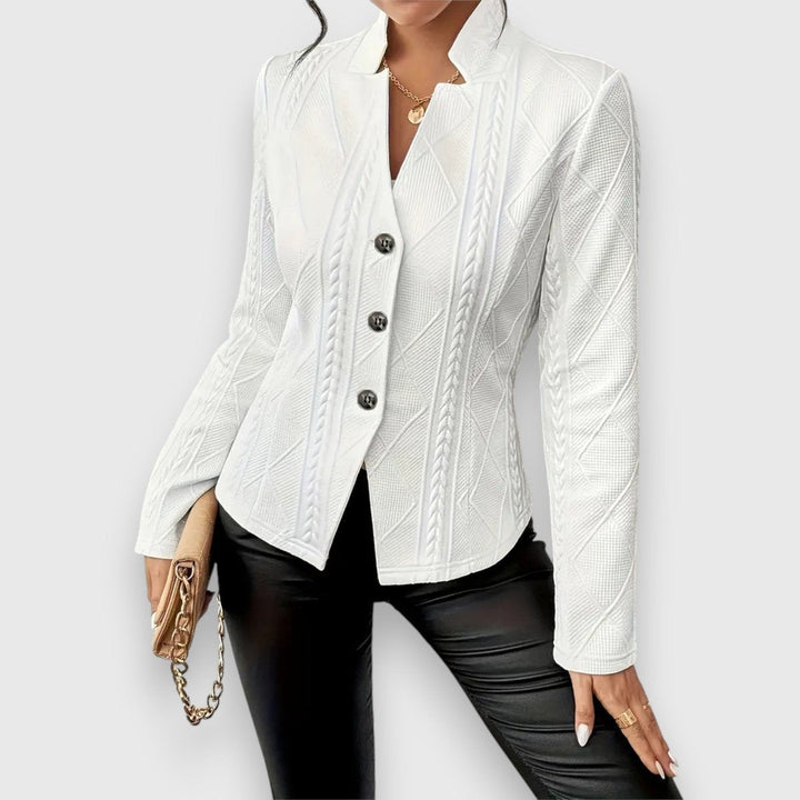 Loretta | Cardigan Texturizzato con Bottoni sul Davanti