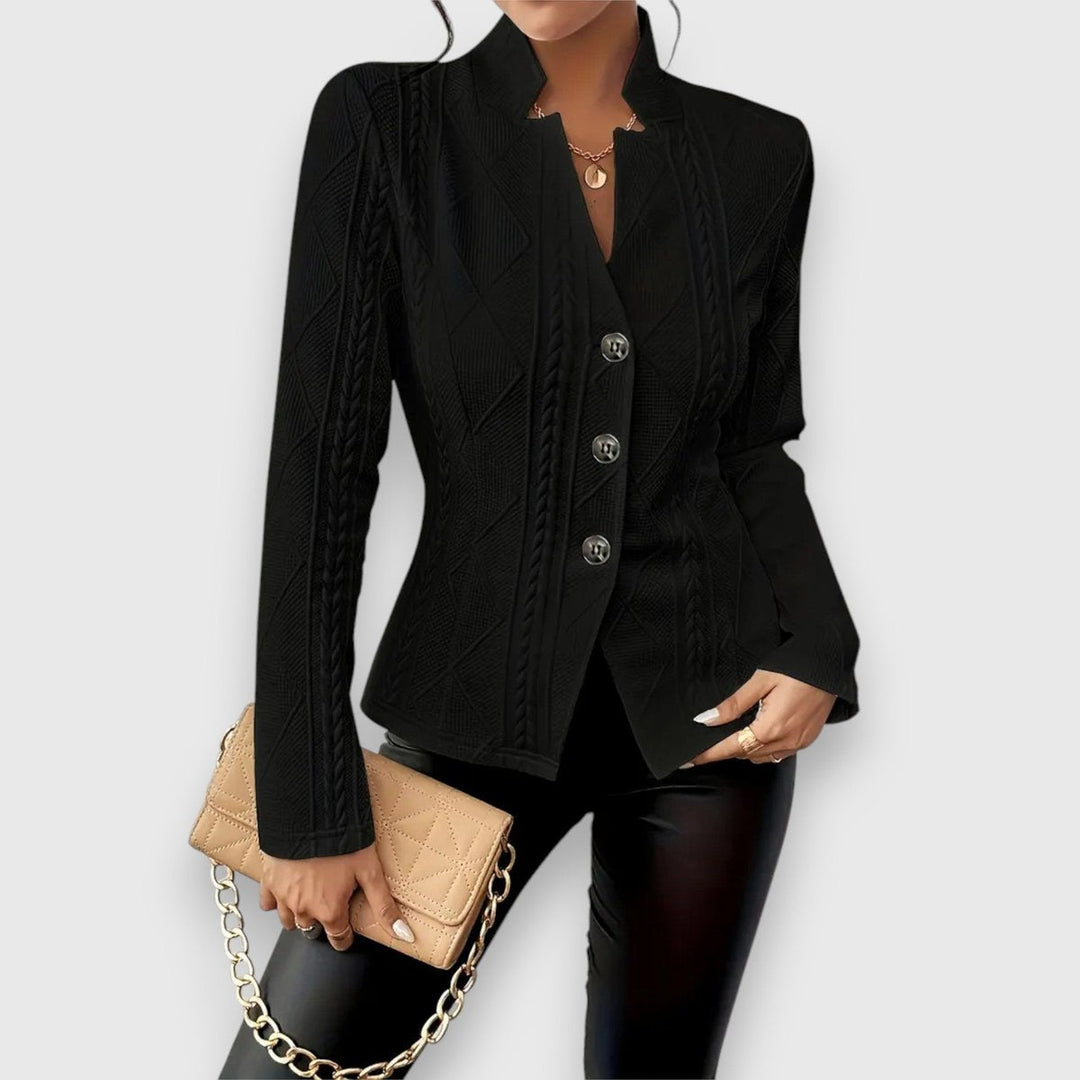 Loretta | Cardigan Texturizzato con Bottoni sul Davanti