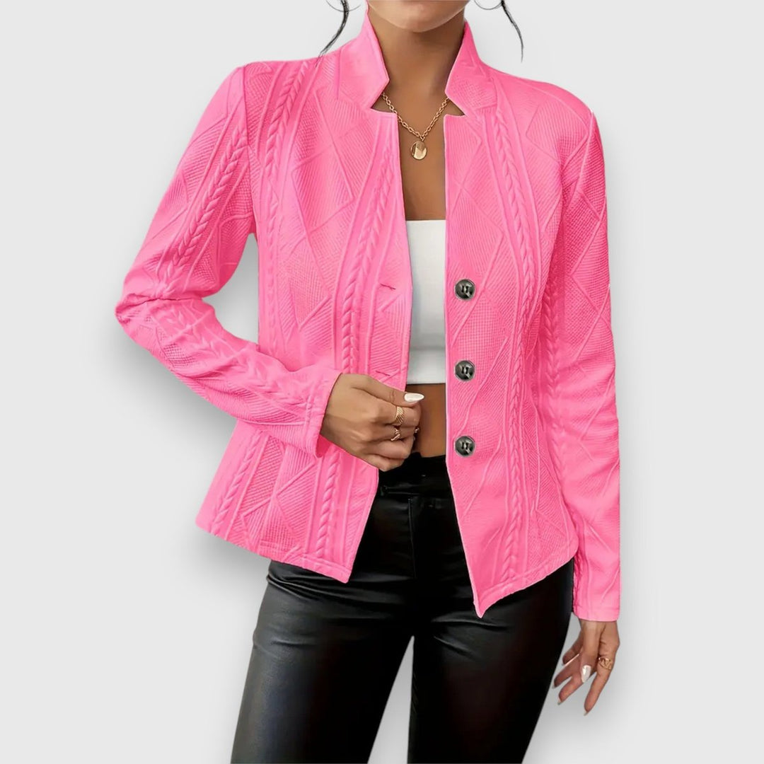 Loretta | Cardigan Texturizzato con Bottoni sul Davanti