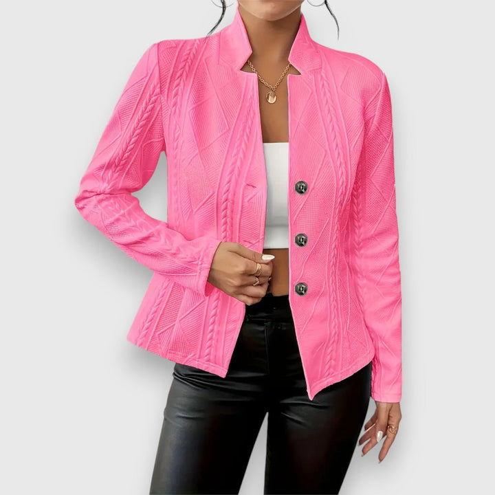 Loretta | Cardigan Texturizzato con Bottoni sul Davanti