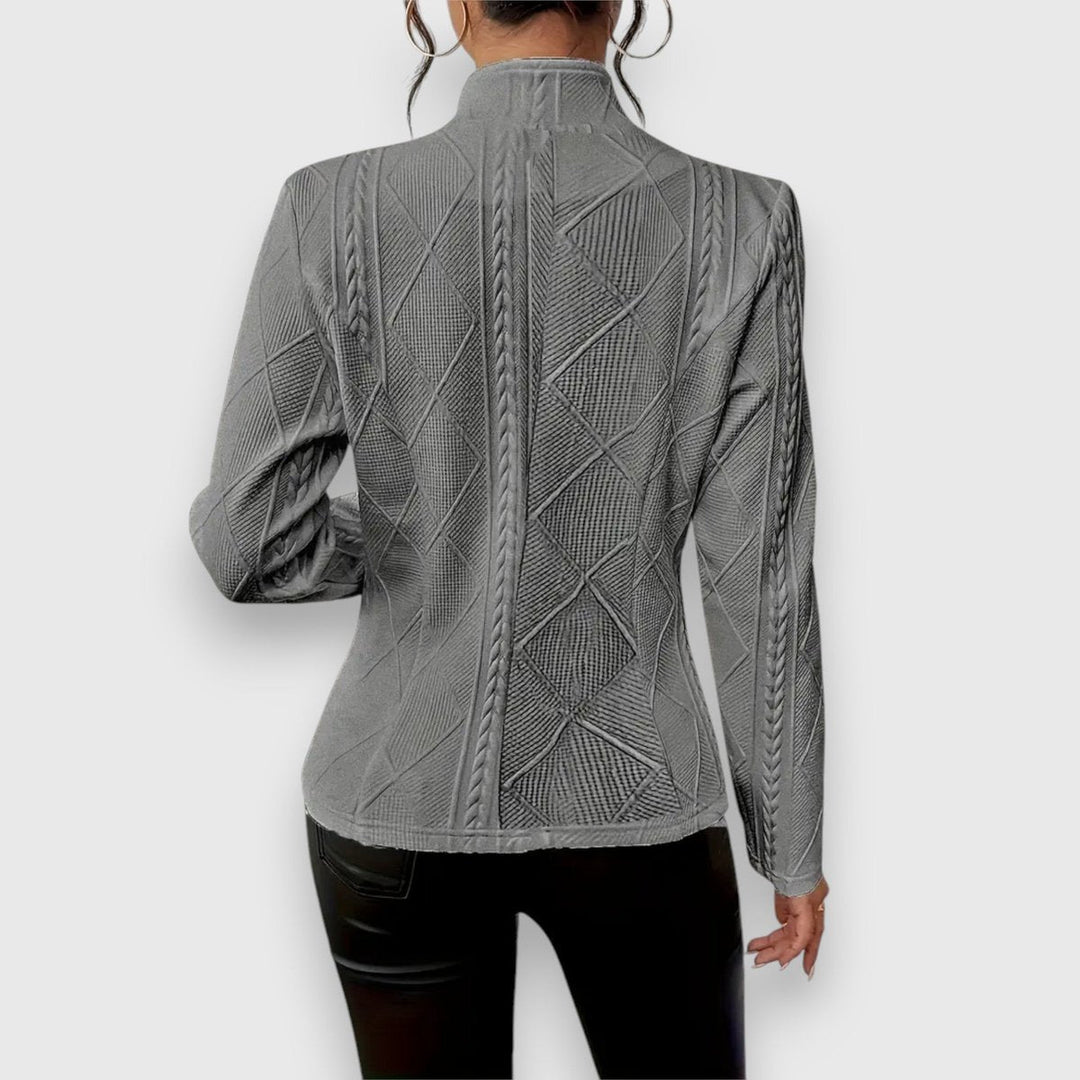 Loretta | Cardigan Texturizzato con Bottoni sul Davanti