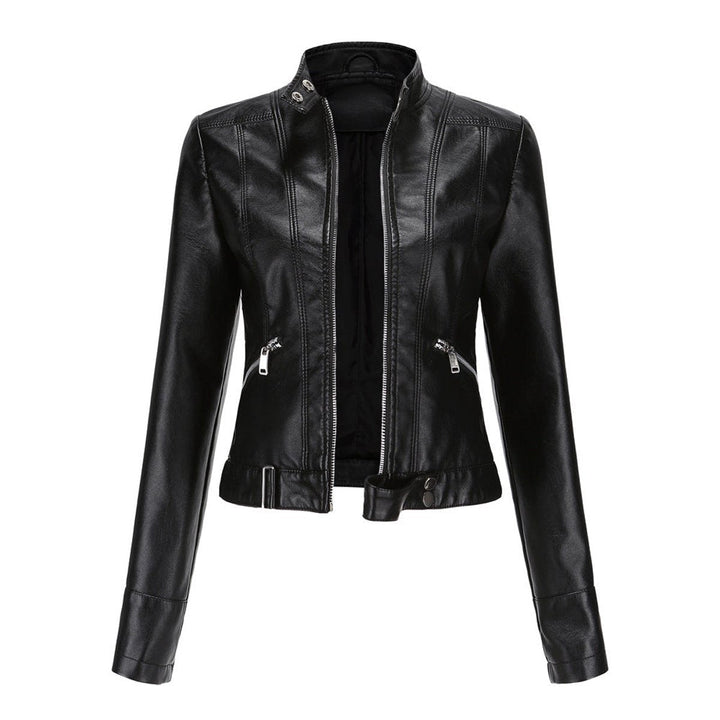 Linnea | Giacca Biker Corta con Collo alla Coreana