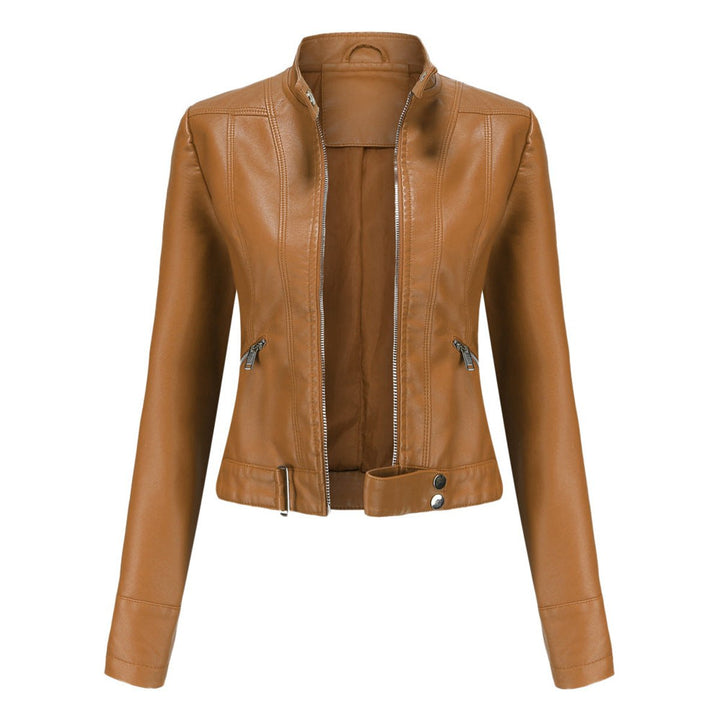 Linnea | Giacca Biker Corta con Collo alla Coreana
