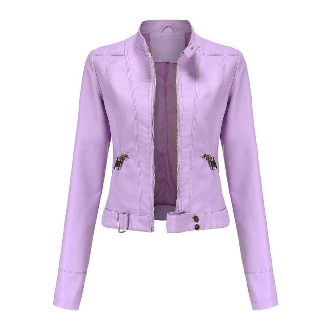 Linnea | Giacca Biker Corta con Collo alla Coreana