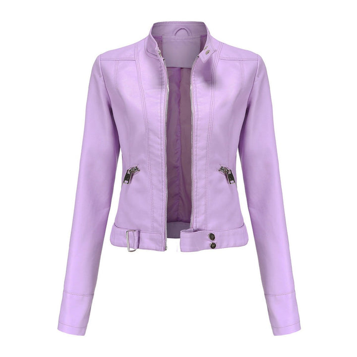 Linnea | Giacca Biker Corta con Collo alla Coreana