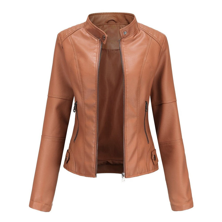 Helen | Giacca Biker Raffinata con Collo alla Coreana