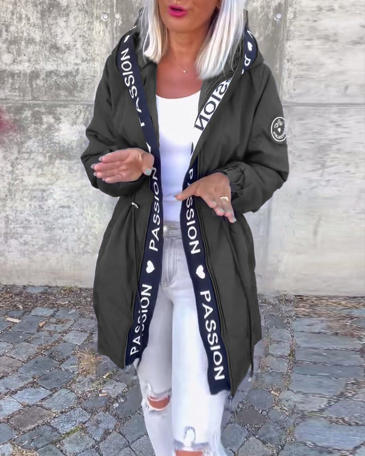 Camila | Parka Midi con Cappuccio e Coulisse