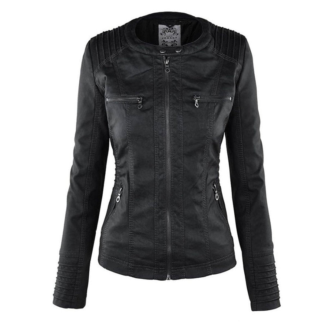 Lucinda | Giacca Biker con Cappuccio Removibile