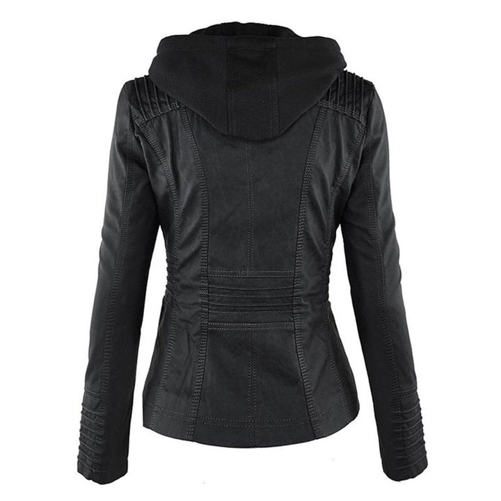 Lucinda | Giacca Biker con Cappuccio Removibile