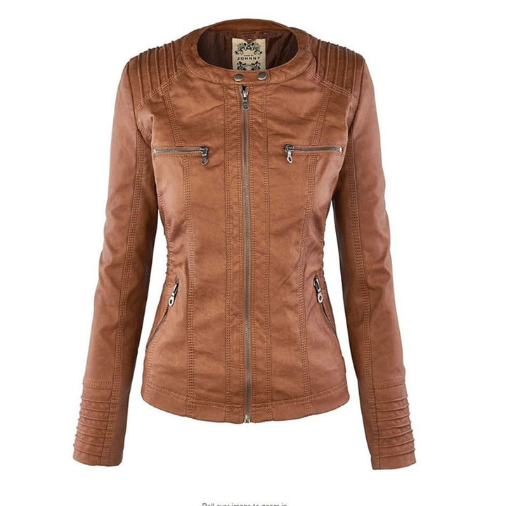 Lucinda | Giacca Biker con Cappuccio Removibile