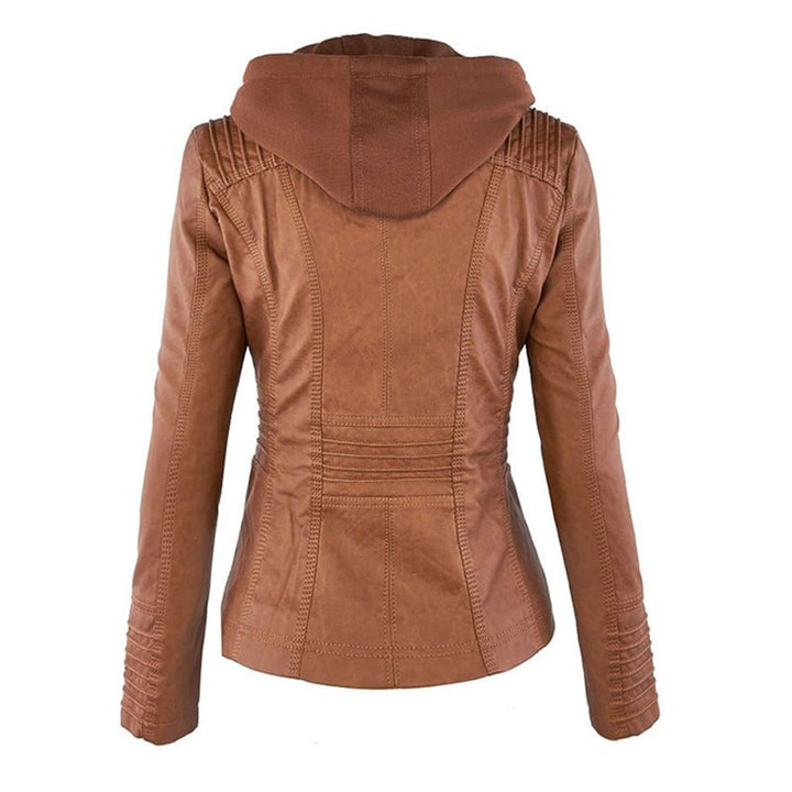 Lucinda | Giacca Biker con Cappuccio Removibile
